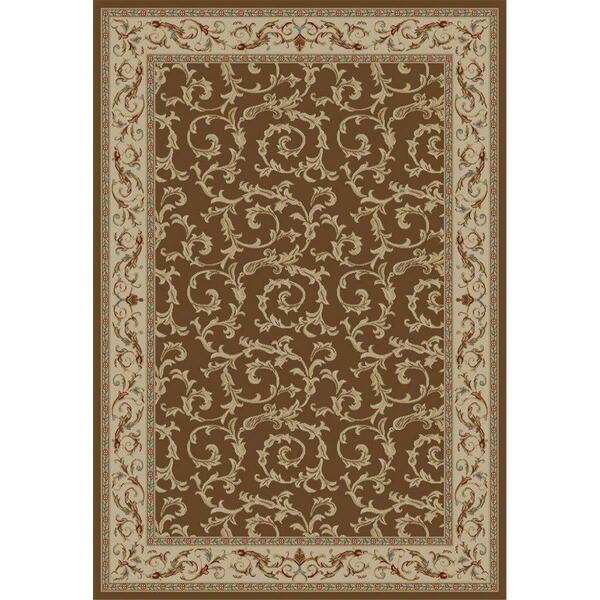 Concord Global Trading Area Rugs, 2 Ft. 7 In. X 4 Ft. Jewel Veronica - Brown 43983